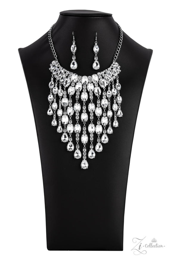 Paparazzi Jewelry Zi Collection 2021 Majestic - White Necklace - Pure Elegance by Kym