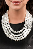 Paparazzi Jewelry Zi Collection 2021 Romantic - White Necklace - Pure Elegance by Kym