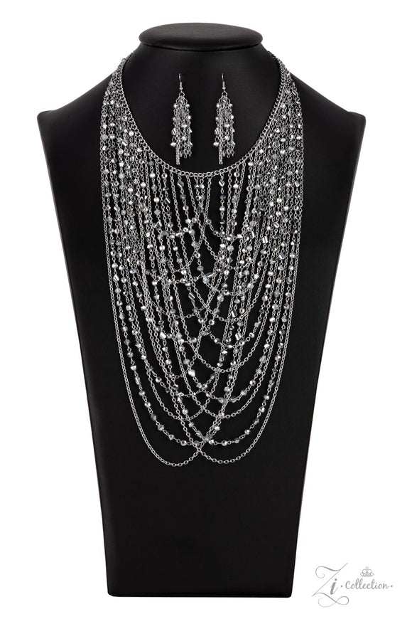 Paparazzi Jewelry Zi Collection 2021 Enticing - Silver Necklace - Pure Elegance by Kym