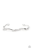 Paparazzi Jewelry Twisted Twinkle - White Bracelet - Pure Elegance by Kym