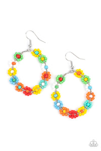 Paparazzi Jewelry Festively Flower Child - Multi Earrings - Pure Elegance by Kym