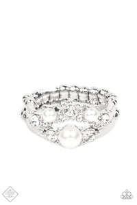 Paparazzi Jewelry A-List Ambience - White Ring - Pure Elegance by Kym