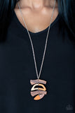 Paparazzi Jewelry A WOODWORK In Progress - Orange Necklace - Pure Elegance by Kym