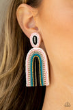 Paparazzi Jewelry Rainbow Remedy - Multi Earring - Pure Elegance by Kym