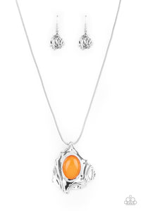 Paparazzi Jewelry Amazon Amulet - Orange Necklace - Pure Elegance by Kym