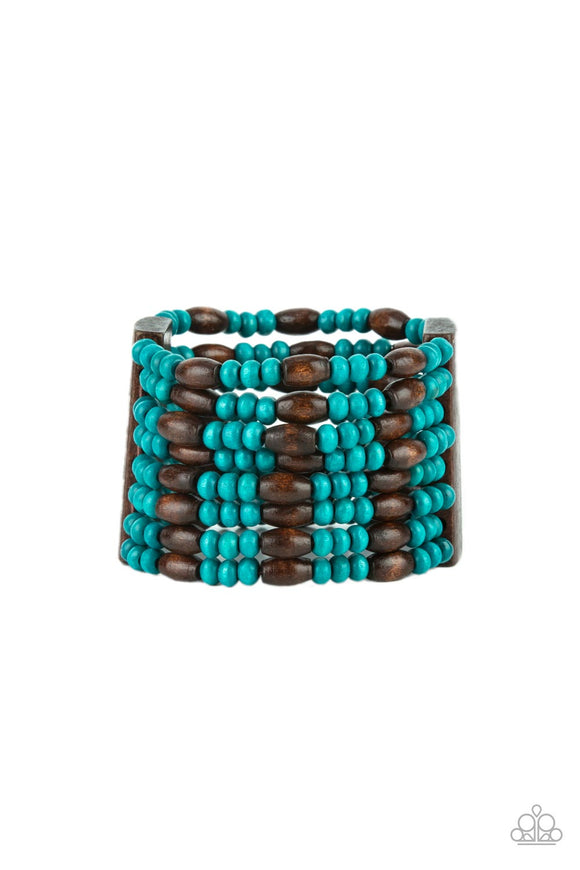 Paparazzi Jewelry Tropical Nirvana - Blue Bracelet - Pure Elegance by Kym