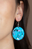 Paparazzi Jewelry Tenaciously Terrazzo - Blue Earrings - Pure Elegance by Kym