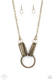 Paparazzi Jewelry Lip Sync Links - Brass Necklace - Pure Elegance by Kym
