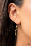 Paparazzi Jewelry Lip Sync Links - Brass Necklace - Pure Elegance by Kym