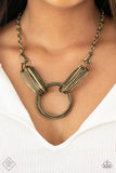 Paparazzi Jewelry Lip Sync Links - Brass Necklace - Pure Elegance by Kym