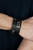 Paparazzi Jewelry Bronco Bustin Buckles - Black Bracelet - Pure Elegance by Kym