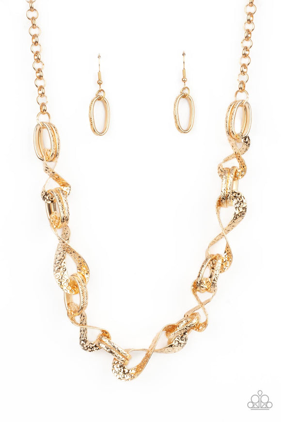 Paparazzi Jewelry METAL of Honor - Gold Necklace - Pure Elegance by Kym