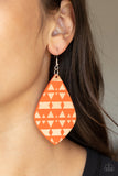 Paparazzi Jewelry Zimbabwe Zoo - Orange Earrings - Pure Elegance by Kym