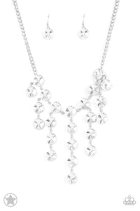 Paparazzi Jewelry Spotlight Stunner - White Necklace (NEWEST BLOCKBUSTER ADDITION) - Pure Elegance by Kym