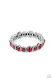 Paparazzi Jewelry Phenomenally Perennial - Red Bracelet - Pure Elegance by Kym
