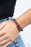 Paparazzi Jewelry Phenomenally Perennial - Red Bracelet - Pure Elegance by Kym