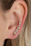 Paparazzi Jewelry Flowery Finale - Gold Earring (Crawler) - Pure Elegance by Kym