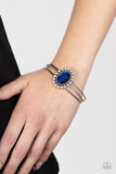 Paparazzi Jewelry Prismatic Flower Patch - Blue Bracelet - Pure Elegance by Kym