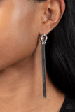 Paparazzi Jewelry Dallas Debutante - Black Post Earring - Pure Elegance by Kym