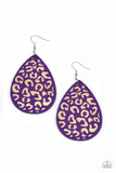 Paparazzi Jewelry Suburban Jungle - Purple Earrings - Pure Elegance by Kym