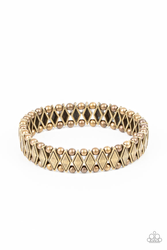 Paparazzi Jewelry Abstract Advisory - Brass Bracelet - Pure Elegance by Kym