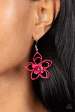 Paparazzi Jewelry Botanical Bonanza - Pink Earring - Pure Elegance by Kym