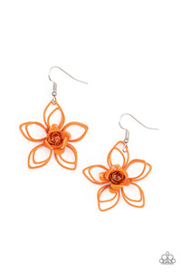 Paparazzi Jewelry Botanical Bonanza - Orange Earrings - Pure Elegance by Kym