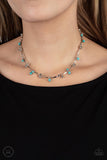 Paparazzi Jewelry Sahara Social - Blue Choker Necklace - Pure Elegance by Kym