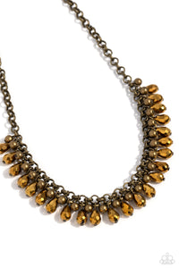 Paparazzi Jewelry Metro Monarchy - Brass Necklace - Pure Elegance by Kym