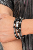 Paparazzi Jewelry Dynamic Dazzle - Black Bracelet - Pure Elegance by Kym