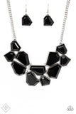 Paparazzi Jewelry Double-DEFACED - Black Necklace - Pure Elegance by Kym