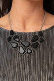 Paparazzi Jewelry Double-DEFACED - Black Necklace - Pure Elegance by Kym