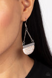 Paparazzi Jewelry Mesa Mezzanine - White Earrings - Pure Elegance by Kym