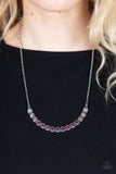 Paparazzi Jewelry Throwing SHADES - Pink Necklace - Pure Elegance by Kym