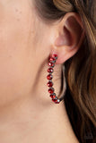 Paparazzi Jewelry Photo Finish - Red Earrings - Pure Elegance by Kym
