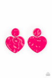 Paparazzi Jewelry Just a Little Crush - Pink Earrings - Pure Elegance by Kym
