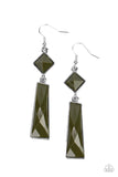Paparazzi Jewelry Hollywood Harmony - Green Earrings - Pure Elegance by Kym