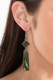 Paparazzi Jewelry Hollywood Harmony - Green Earrings - Pure Elegance by Kym