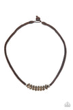 Paparazzi Jewelry Primitive Prize - Brown Necklace - Pure Elegance by Kym