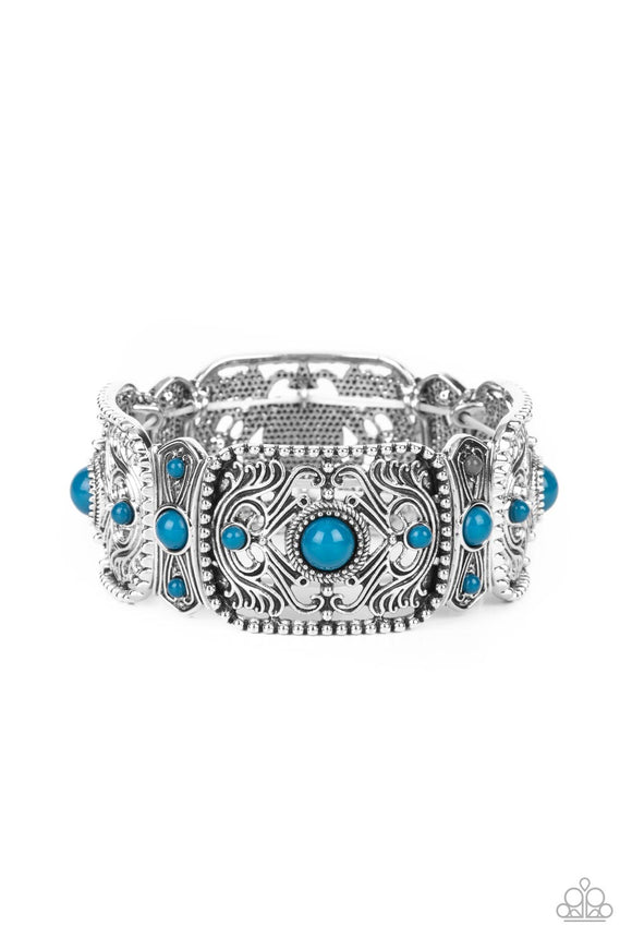 Paparazzi Jewelry Going, Going, GONDOLA - Blue Bracelet - Pure Elegance by Kym