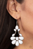 Paparazzi Jewelry Colorfully Canopy - White Earring - Pure Elegance by Kym