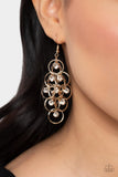 Paparazzi Jewelry Head Rush - Gold Earring - Pure Elegance by Kym