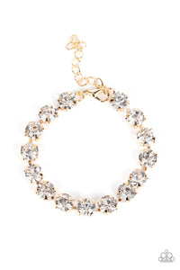 Paparazzi Jewelry A-Lister Afterglow - Gold Bracelet - Pure Elegance by Kym