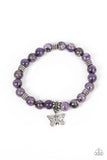 Paparazzi Jewelry Butterfly Nirvana - Purple Bracelet - Pure Elegance by Kym