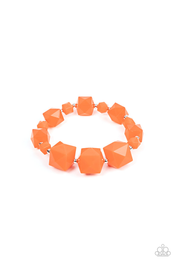 Paparazzi Jewelry Trendsetting Tourist - Orange Bracelet - Pure Elegance by Kym