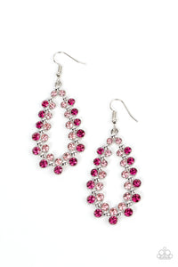 Paparazzi Jewelry It's About to GLOW Down - Pink Earring - Pure Elegance by Kym