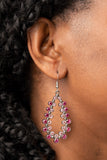 Paparazzi Jewelry It's About to GLOW Down - Pink Earring - Pure Elegance by Kym