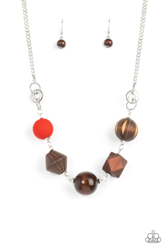 Paparazzi Jewelry Eco Extravaganza - Red Necklace - Pure Elegance by Kym
