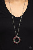 Paparazzi Jewelry Wintry Wreath - Red Necklace - Pure Elegance by Kym