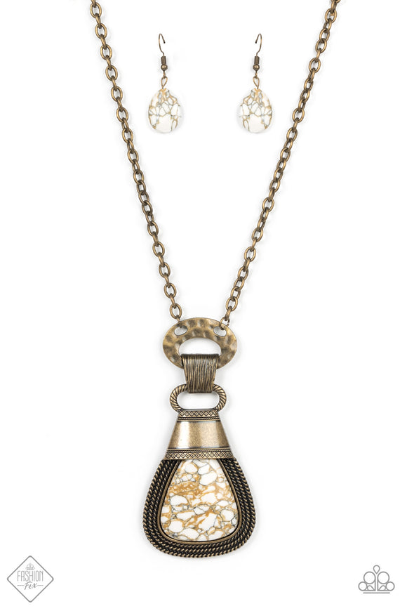 Paparazzi Jewelry Rodeo Royale - Brass Necklace - Pure Elegance by Kym
